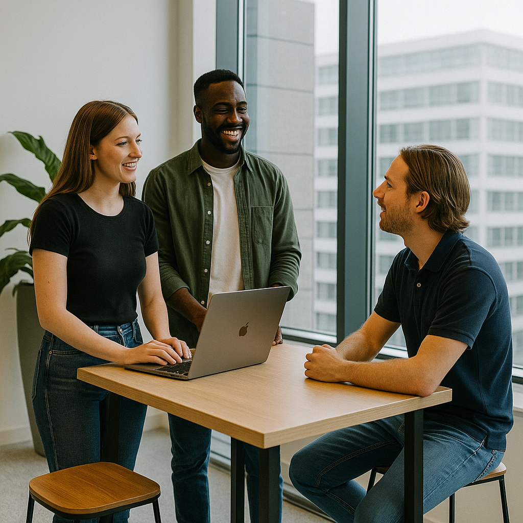 Developers in overleg